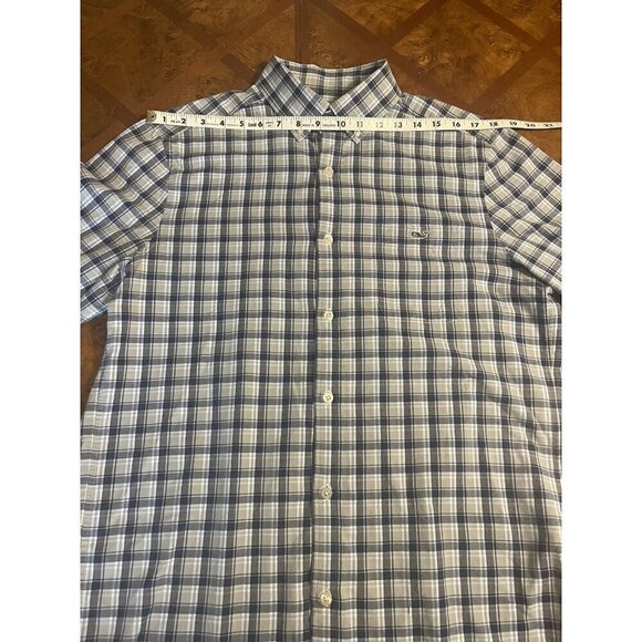 Vineyard Vines Performance Classic Fit Tucker Button Down Shirt Men's Sz M Plaid - Picture 8 of 11